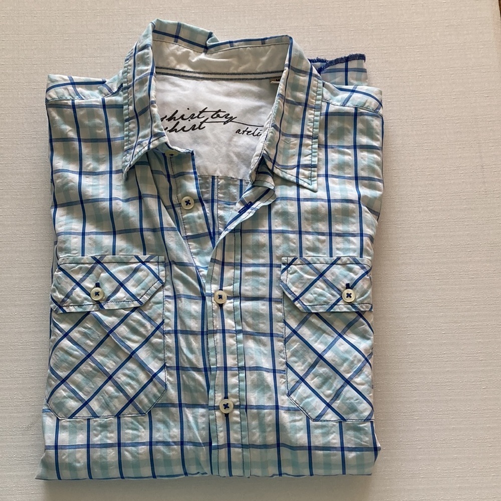 Atelier‎ Shirt by Shirt Men's Long Sleeve Button Front Shirt Size Medium